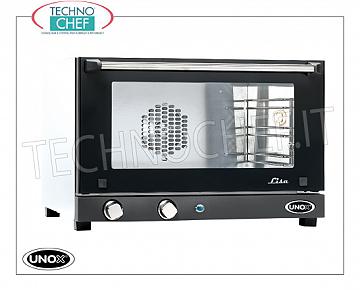 UNOX - Electric Convection Oven, mod. XF013 LISA, 3 trays 46 x 33 cm Electric CONVENTION OVEN UNOX-MICRO Line, Mod. LISA for GASTRONOMY and PASTRY, capacity 3 TRAYS of mm. 460x330, version with MANUAL CONTROLS, V.230 / 1, Kw. 2,7, Weight 20 Kg, dim.mm. 600x587x402h