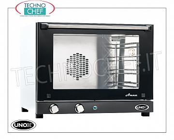 UNOX - Electric Convection Oven mod. XF023 ANNA, 4 Trays 46x33 cm Electric CONVENTION OVEN UNOX - MISS Line - Model ANNA for GASTRONOMY and PASTRY, capacity 4 TRAYS of mm. 460x330, version with MANUAL CONTROLS, V.230 / 1, Kw. 3.00, Weight 22 Kg, dim.mm. 600x587x472h