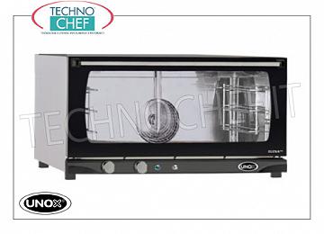 UNOX - Electric Convection Oven with Humidifier, mod. XFT183 ELENA, 3 trays of 60x40 cm Electric CONVENTION OVEN UNOX-MISS Line, for GASTRONOMY and PASTRY, capacity 3 TRAYS of mm.600x400, version with MANUAL CONTROLS and HUMIDIFIER, V.230 / 1, Kw.3,2, Weight 40 Kg, dim.mm. 800x774x429h