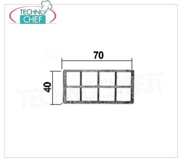 Ventilated Vespaque in plastic section, section mm 70x40 (15 mt) 