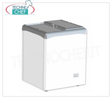 Technochef - Well Freezer, Blind Doors, lt.112, Static, Temp.-25 ° / -18 ° C, mod.VIC150CCS Horizontal well freezer, 2 blind sliding doors, capacity lt. 112, temperature -25 ° / -18 ° C, static refrigeration, Gas R290, V.230 / 1, Kw / 24h.0.87, Weight 48 Kg, dim .mm.682x651x865h