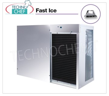 ICE MAKER FAST ICE with VERTICAL CUBES of 770 Kg / 24 hours, without DEPOSIT, Mod.VM1700 FAST ICE ice maker with vertical cubes, max yield 770 Kg / 24h, to be combined with container for ice storage, air cooling, V.400 / 3 + N, Kw 4.3, Weight 186 Kg, dim.mm.1250x645x950h