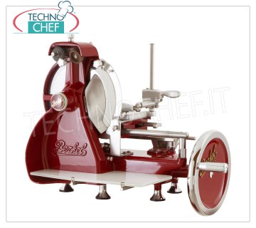 Berkel - FLYWHEEL SLICER Mod.B2, blade Ø 265 mm, Manual flywheel slicer, BERKEL brand, red color, with blade diameter mm 265, weight 33, dim.mm.680x530x540h