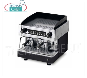 WEGA - 2 GROUP Espresso Coffee Machines, Professional for Bars, ORION GOLD Line, Mod. EVD2COG Professional Espresso Coffee Machine for Bars, Automatic, Compact, 2 groups, Orion Gold Line, Brand WEGA, Compact version, 7 lt. boiler, 2 steam wands, 1 hot water draw, V.230/3-400/3+N , Kw.2,9/3,1, Weight 80 Kg, dim.mm.510x545x515h