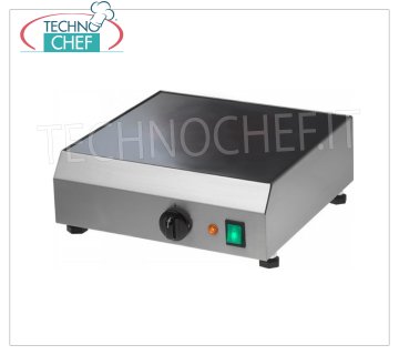 TECHNOCHEF - Heated Floor for Maintenance GN 1/1, Mod. WT / GN1 Heated top for GN 1/1 maintenance, with glass ceramic plate, adjustable temperature up to 90 ° C, V.230 / 1, Kw.0,7, Weight 12 Kg, dim.mm.340x550x110h
