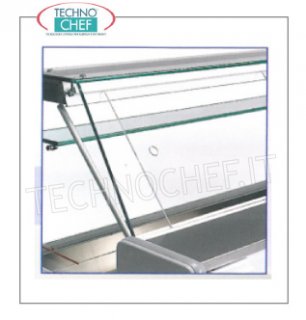 Operator side closure with sliding plexiglass doors Operator side closure with plexiglass sliding doors for TIBET display case length 100